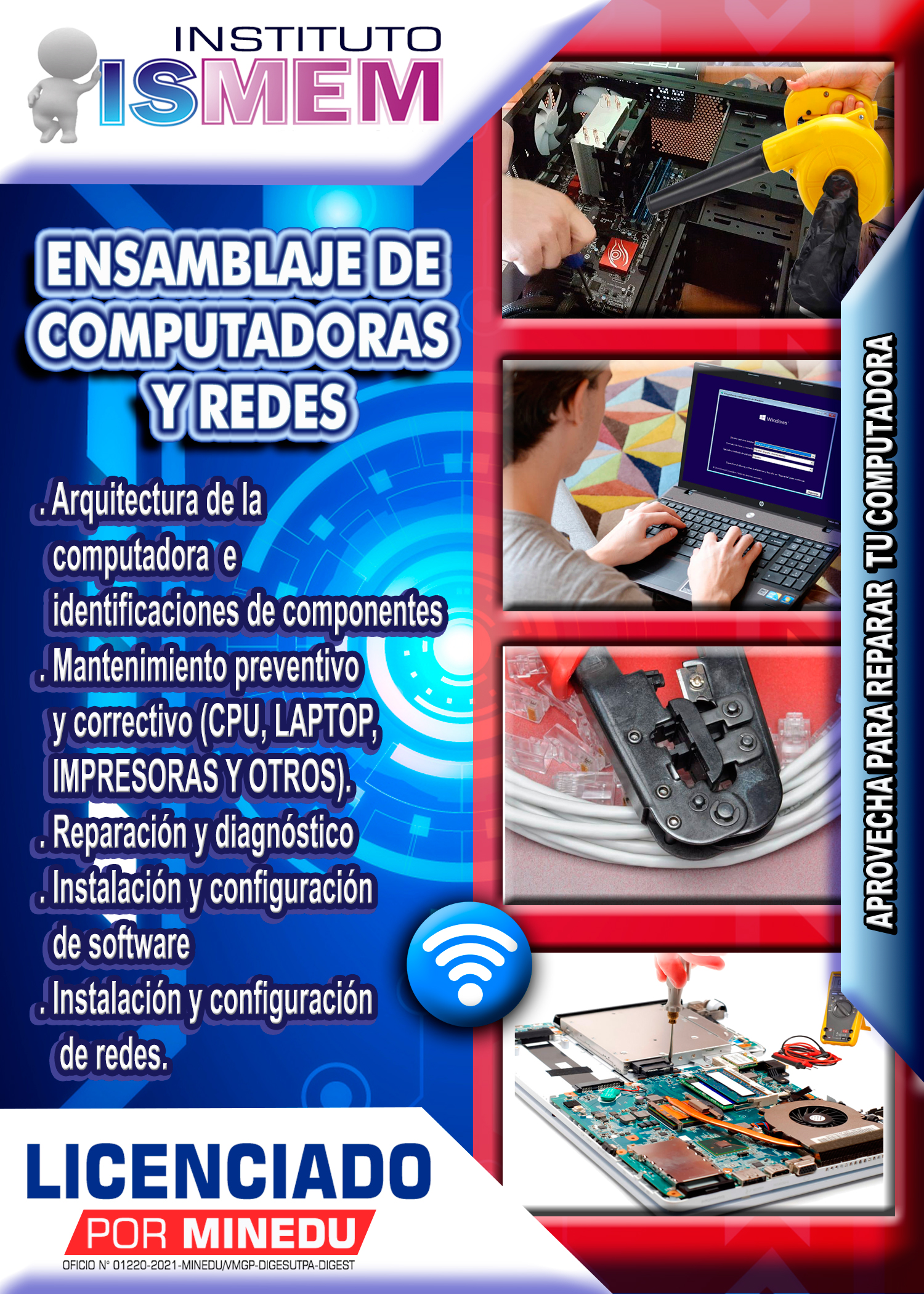 Diseño ensamblaje de computadoras y redes